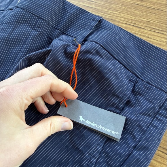 Modern Amusement Other - NWT Modern Amusement Pinstripe Slacks Navy 36x33 Men’s Cotton